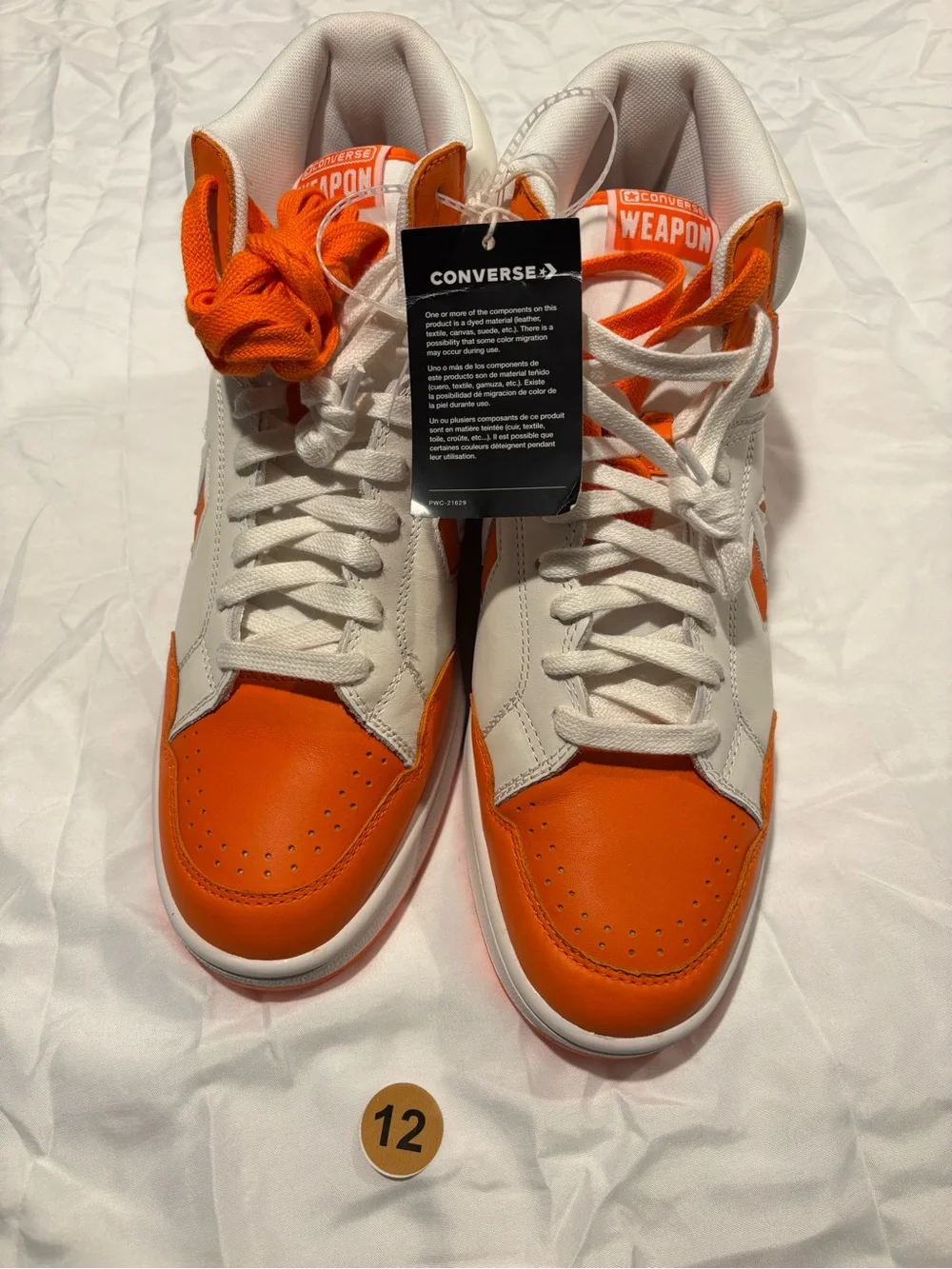 Converse Weapons High-Top Sneakers BNWT Size 12 — Syracuse Colors